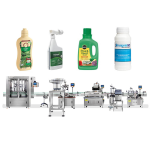 Automatikus peszticid folyékony műtrágya kitöltő kupak címkéző vonal