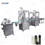 E-Liquid E cigarettaolaj töltő dugós kupak címkéző gép