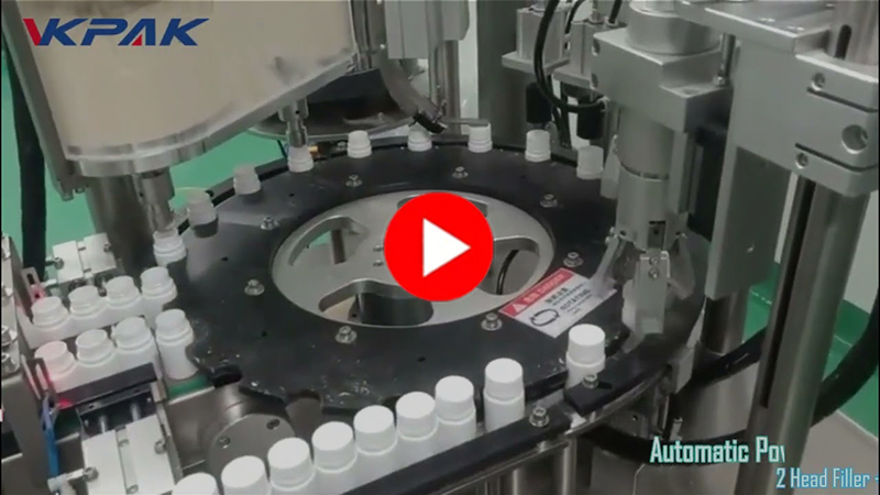 Monoblokk porpalack töltő és kupakoló gép