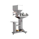 Félautomata kettős fúvókás paprikaszósz keverő töltőgép