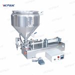 Félautomata pneumatikus sűrű szószos krémtöltő gép keveréssel