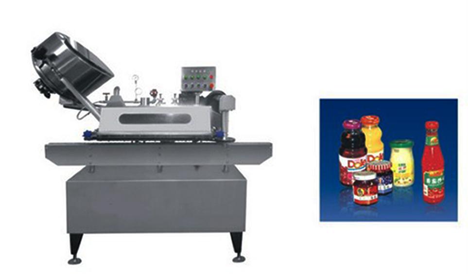 Button-controlled system glass Jar twist off Steam Capper equipment vacuum capping machine for sauce gombvezérlésű vákuumzáró gép twist off.jpg