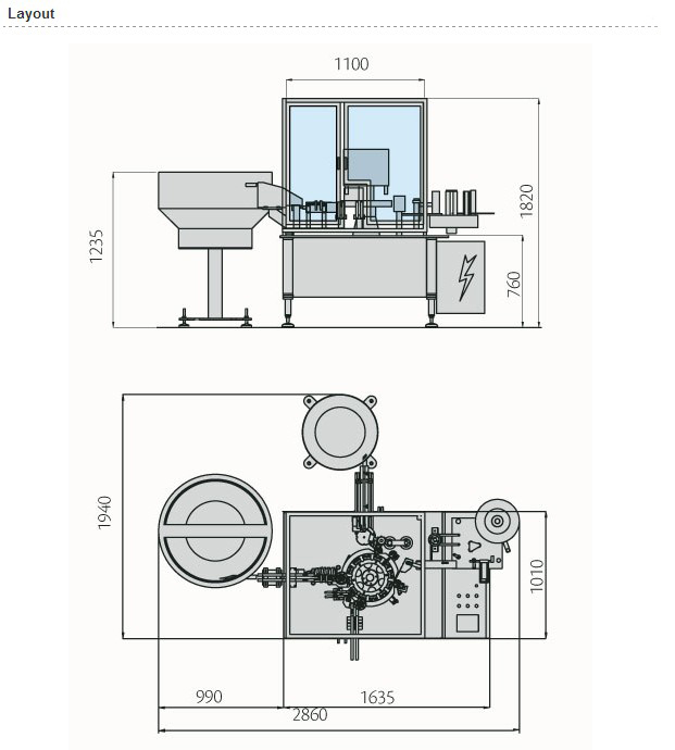 high speed syringe filling closer pharmaceutical equipment kitöltő zárógép elrendezése.jpg