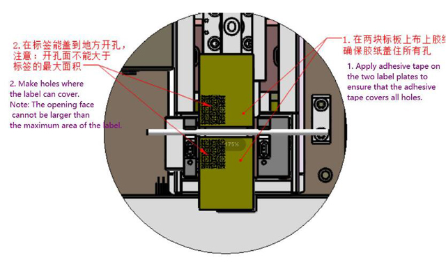 ragasszon szalagot a labeler.jpg-hez
