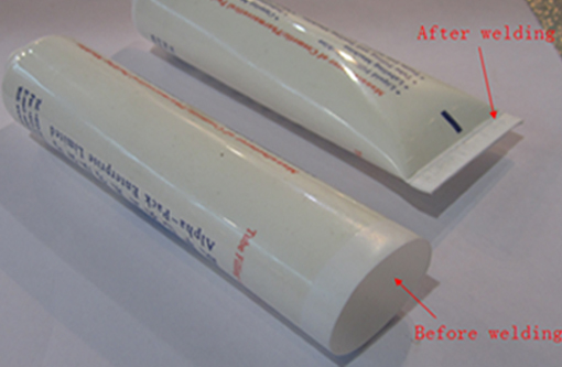 welding samples by ultrasonic tube sealer hegesztési minták az ultrahangos csőtömítővel.jpg